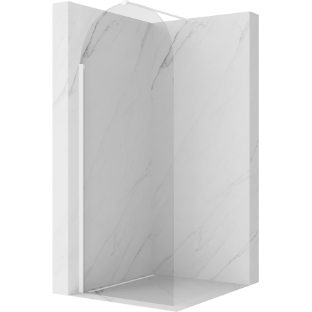 Mexen Kioto-Q sprchová stěna Walk-in 80 x 200 cm, transparentní 8 mm, bílá - 800-080-101-20-00-Q