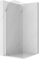 Mexen Kioto-Q sprchová stěna Walk-in 80 x 200 cm, transparentní 8 mm, bílá - 800-080-101-20-00-Q