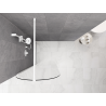 Mexen Kioto-Q sprchová stěna Walk-in 80 x 200 cm, transparentní 8 mm, bílá - 800-080-101-20-00-Q