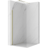 Mexen Kioto-Q sprchová stěna Walk-in 80 x 200 cm, transparentní 8 mm, zlatá - 800-080-101-50-00-Q