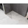 Mexen Kioto-Q sprchová stěna Walk-in 80 x 200 cm, transparentní 8 mm, zlatá - 800-080-101-50-00-Q