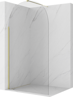 Mexen Kioto-Q sprchová stěna Walk-in 110 x 200 cm, transparentní 8 mm, zlatá - 800-110-101-50-00-Q
