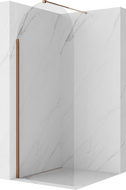 Mexen Kioto-Q sprchová stěna Walk-in 80 x 200 cm, transparentní 8 mm, růžové zlato - 800-080-101-60-00-Q
