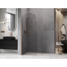 Mexen Kioto-Q Sprchová stěna Walk-in 80 x 200 cm, průhledná 8 mm, kartáčovaná měď - 800-080-101-65-00-Q