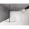 Mexen Kioto-Q sprchová stěna Walk-in 80 x 200 cm, transparentní 8 mm, kartáčovaná zbraň šedá - 800-080-101-66-00-Q