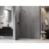 Mexen Kioto-Q sprchová stěna Walk-in 80 x 200 cm, transparentní 8 mm, černá - 800-080-101-70-00-Q