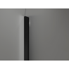 Mexen Kioto-Q Sprchová stěna Walk-in 110 x 200 cm, transparentní 8 mm, černá - 800-110-101-70-00-Q