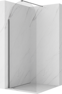 Mexen Kioto-Q Sprchová stěna Walk-in 80 x 200 cm, transparentní 8 mm, gun metal - 800-080-101-95-00-Q