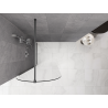 Mexen Kioto-Q sprchová zástěna Walk-in 90 x 200 cm, transparentní 8 mm, gun metal - 800-090-101-95-00-Q