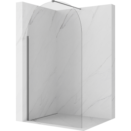 Mexen Kioto-Q sprchová stěna Walk-in 100 x 200 cm, transparentní 8 mm, gun metal - 800-100-101-95-00-Q