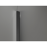 Mexen Kioto-Q sprchová stěna Walk-in 110 x 200 cm, průhledná 8 mm, gun metal - 800-110-101-95-00-Q