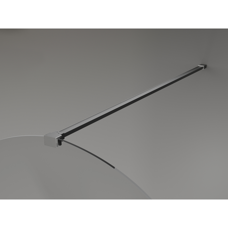 Mexen Kioto-Q sprchová stěna Walk-in 110 x 200 cm, průhledná 8 mm, gun metal - 800-110-101-95-00-Q