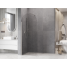 Mexen Kioto-Q sprchová stěna Walk-in 80 x 200 cm, transparentní 8 mm, kartáčovaný nikl - 800-080-101-97-00-Q