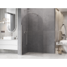 Mexen Kioto-Q sprchová stěna Walk-in 110 x 200 cm, průhledná 8 mm, broušený nikl - 800-110-101-97-00-Q