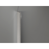 Mexen Kioto-Q sprchová stěna Walk-in 120 x 200 cm, transparentní 8 mm, kartáčovaný nikl - 800-120-101-97-00-Q