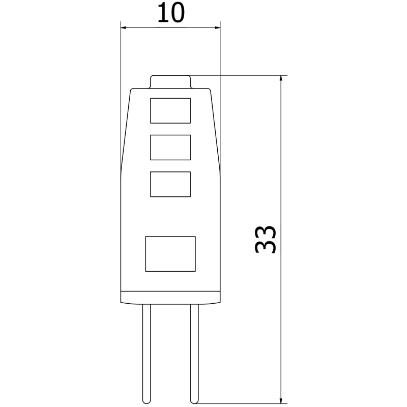 Mexen Oris LED žárovka G4, 1,5W, Neutrální - 4000K, 190 lm - L115-G4-0140-01