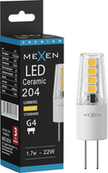 Mexen Oris LED žárovka G4, 1,7W, Teplá - 3000K, 204 lm - L115-G4-0130-02