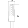 Mexen Oris LED žárovka G4, 1,7W, Teplá - 3000K, 204 lm - L115-G4-0130-02