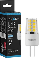 Mexen Oris LED žárovka G4, 2,5W, Studená - 6500K, 320 lm - L115-G4-0265-01