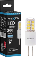 Mexen Oris LED žárovka G4, 2W, Studená - 6500K, 260 lm - L115-G4-0265-02