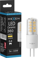 Mexen Oris LED žárovka G4, 3W, Teplá - 3000K, 360 lm - L115-G4-0330-01
