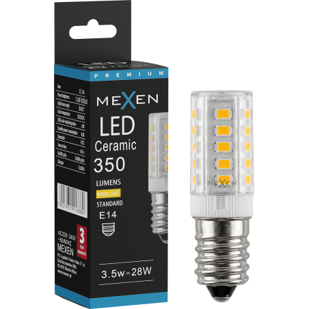 Mexen Aura LED žárovka E14, 3,5W, Teplá - 3000K, 350 lm - L121-E14-0330-01