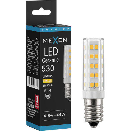 Mexen Aura LED žárovka E14, 4,8W, Teplá - 3000K, 530 lm - L121-E14-0530-01