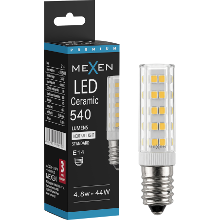 Mexen Aura LED žárovka E14, 4,8W, Neutrální - 4000K, 540 lm - L121-E14-0540-01