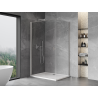 Mexen Mist-B Sprchový kout s výklopnými dveřmi 100 x 85 cm, transparentní, kartáčovaný nikl - 8A2T-100-085-97-00