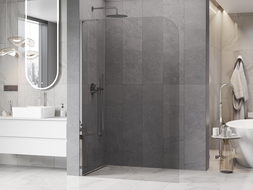 Mexen Kioto-P L Sprchová stěna Walk-in 90 x 200 cm, transparentní 8 mm, chrom - 800-090-103-01-00-P