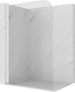 Mexen Kioto-P L sprchová stěna Walk-in 70 x 200 cm, transparentní 8 mm, bílá - 800-070-103-20-00-P