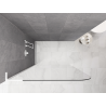 Mexen Kioto-P L sprchová stěna Walk-in 80 x 200 cm, transparentní 8 mm, bílá - 800-080-103-20-00-P