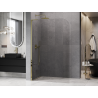 Mexen Kioto-P L sprchová stěna Walk-in 80 x 200 cm, průhledná 8 mm, zlatá - 800-080-103-50-00-P