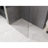 Mexen Kioto-P L sprchová stěna Walk-in 80 x 200 cm, průhledná 8 mm, zlatá - 800-080-103-50-00-P
