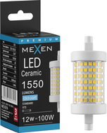 Mexen Vega LED žárovka stmívatelná R7S, 12W, Studená - 6500K, 1550 lm - L125-R7S-1265-01