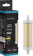 Mexen Vega LED žárovka stmívatelná R7S, 18W, Teplá - 3000K, 2000 lm - L125-R7S-1830-02