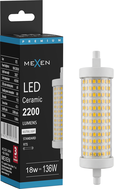 Mexen Vega Stmívatelná LED žárovka R7S, 18W, Neutrální - 4000K, 2200 lm - L125-R7S-1840-02
