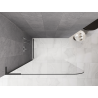 Mexen Kioto-P L sprchová zástěna Walk-in 100 x 200 cm, transparentní 8 mm, gun gray kartáčovaný - 800-100-103-66-00-P