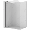 Mexen Kioto-P L sprchová zástěna Walk-in 100 x 200 cm, transparentní 8 mm, gun gray kartáčovaný - 800-100-103-66-00-P