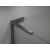Mexen Kioto-P L sprchová zástěna Walk-in 120 x 200 cm, transparentní 8 mm, kartáčovaný gun gray - 800-120-103-66-00-P