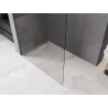 Mexen Kioto-P L sprchová zástěna Walk-in 120 x 200 cm, transparentní 8 mm, kartáčovaný gun gray - 800-120-103-66-00-P