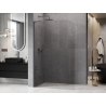 Mexen Kioto-P L sprchová zástěna Walk-in 120 x 200 cm, transparentní 8 mm, kartáčovaný gun gray - 800-120-103-66-00-P
