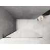 Mexen Kioto-P L sprchová zástěna Walk-in 120 x 200 cm, transparentní 8 mm, kartáčovaný gun gray - 800-120-103-66-00-P