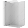 Mexen Kioto-P L sprchová zástěna Walk-in 120 x 200 cm, transparentní 8 mm, kartáčovaný gun gray - 800-120-103-66-00-P