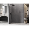 Mexen Kioto-P L sprchová stěna Walk-in 90 x 200 cm, transparentní 8 mm, černá - 800-090-103-70-00-P