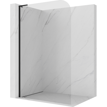 Mexen Kioto-P L sprchová stěna Walk-in 100 x 200 cm, transparentní 8 mm, černá - 800-100-103-70-00-P
