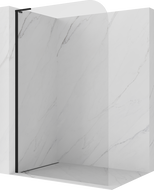 Mexen Kioto-P L sprchová stěna Walk-in 100 x 200 cm, transparentní 8 mm, černá - 800-100-103-70-00-P