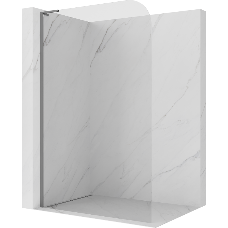 Mexen Kioto-P L Sprchová stěna Walk-in 120 x 200 cm, transparentní 8 mm, gun metal - 800-120-103-95-00-P