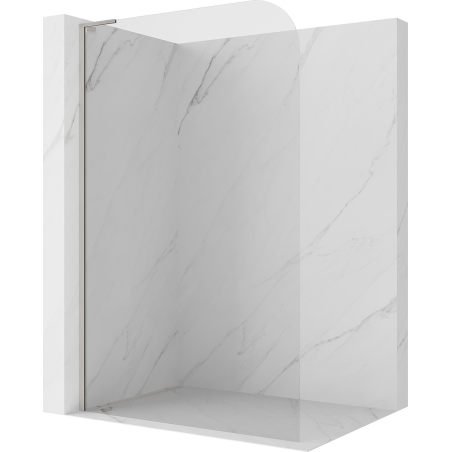 Mexen Kioto-P L Sprchová stěna Walk-in 70 x 200 cm, transparentní 8 mm, kartáčovaný nikl - 800-070-103-97-00-P
