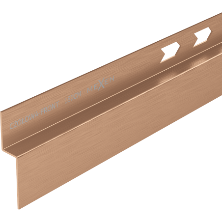 Mexen Line-B čelní sprchová lišta 180 cm, kartáčovaná měď - 186503180U